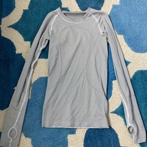 Lululemon swiftly tech long sleeve top striped